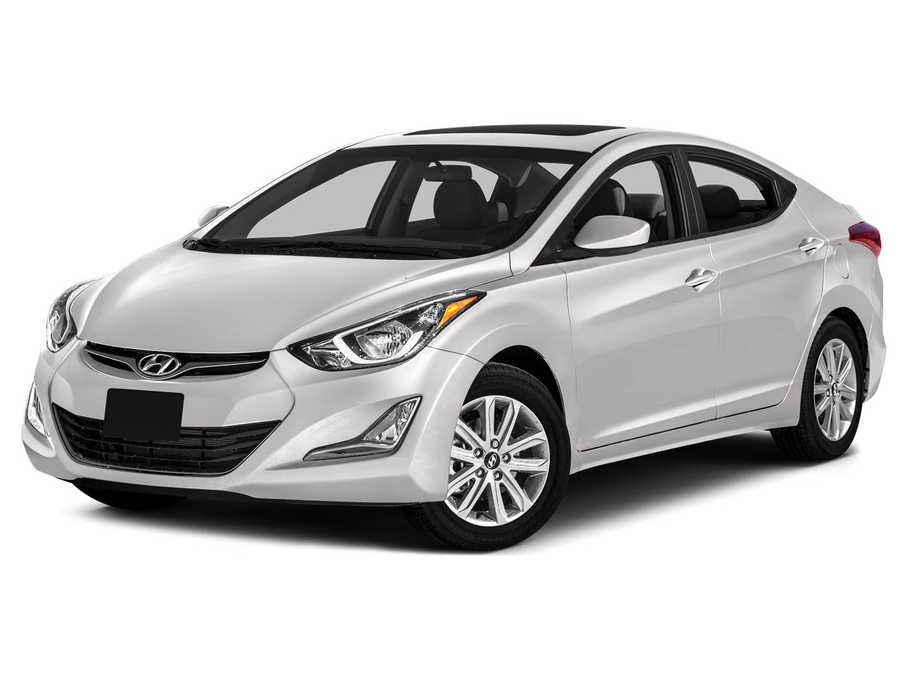 2015 Hyundai Elantra SE in Quartz White Pearl — front three-quarter view
