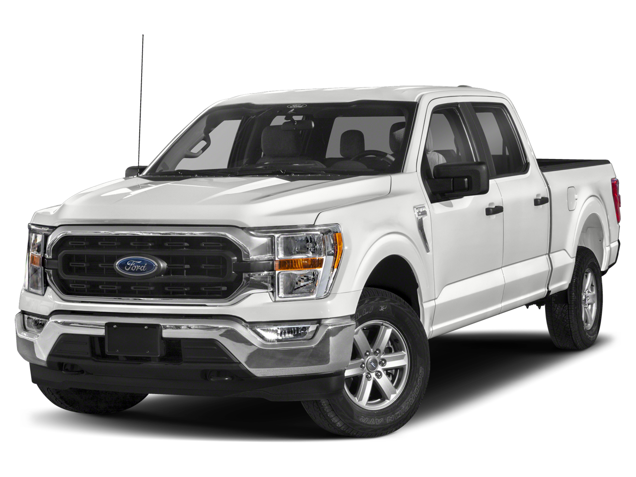 2021 Ford F-150 XLT in Silver — front three-quarter view