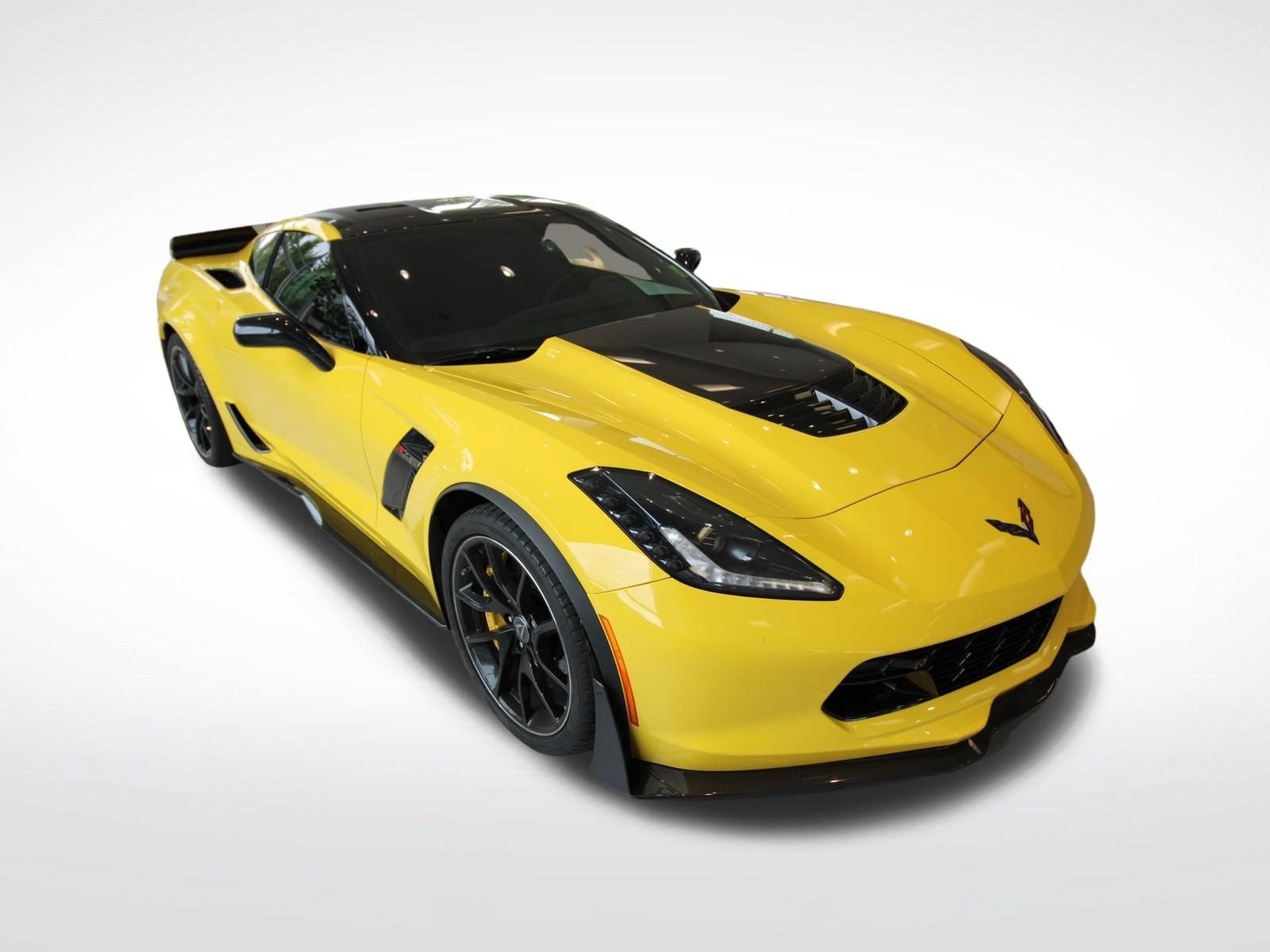 2019 Chevrolet Corvette Z06 Z06 3LZ in Corvette Racing Yellow Tintcoat — front three-quarter view