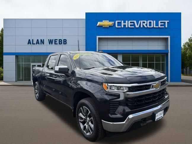 2024 Chevrolet Silverado 1500 LT in Dark Ash Metallic — front three-quarter view