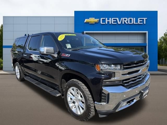 2019 Chevrolet Silverado 1500 LTZ in Black — front three-quarter view