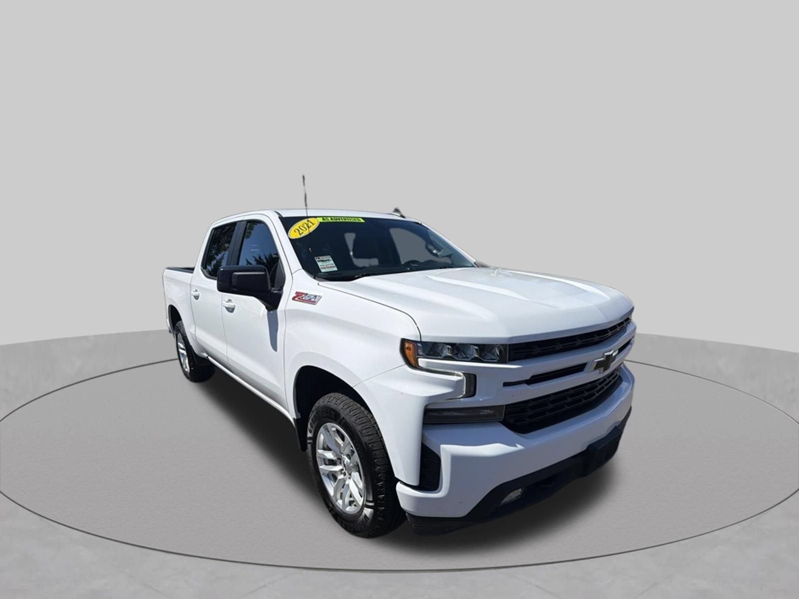 2021 Chevrolet Silverado 1500 RST in Summit White — front three-quarter view