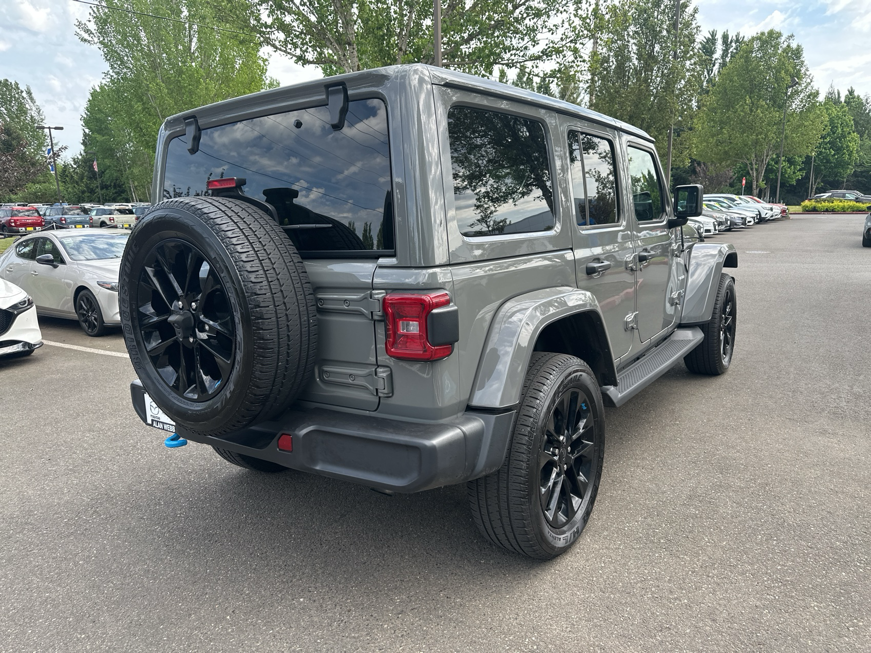 2022 Jeep Wrangler — rear three-quarter view