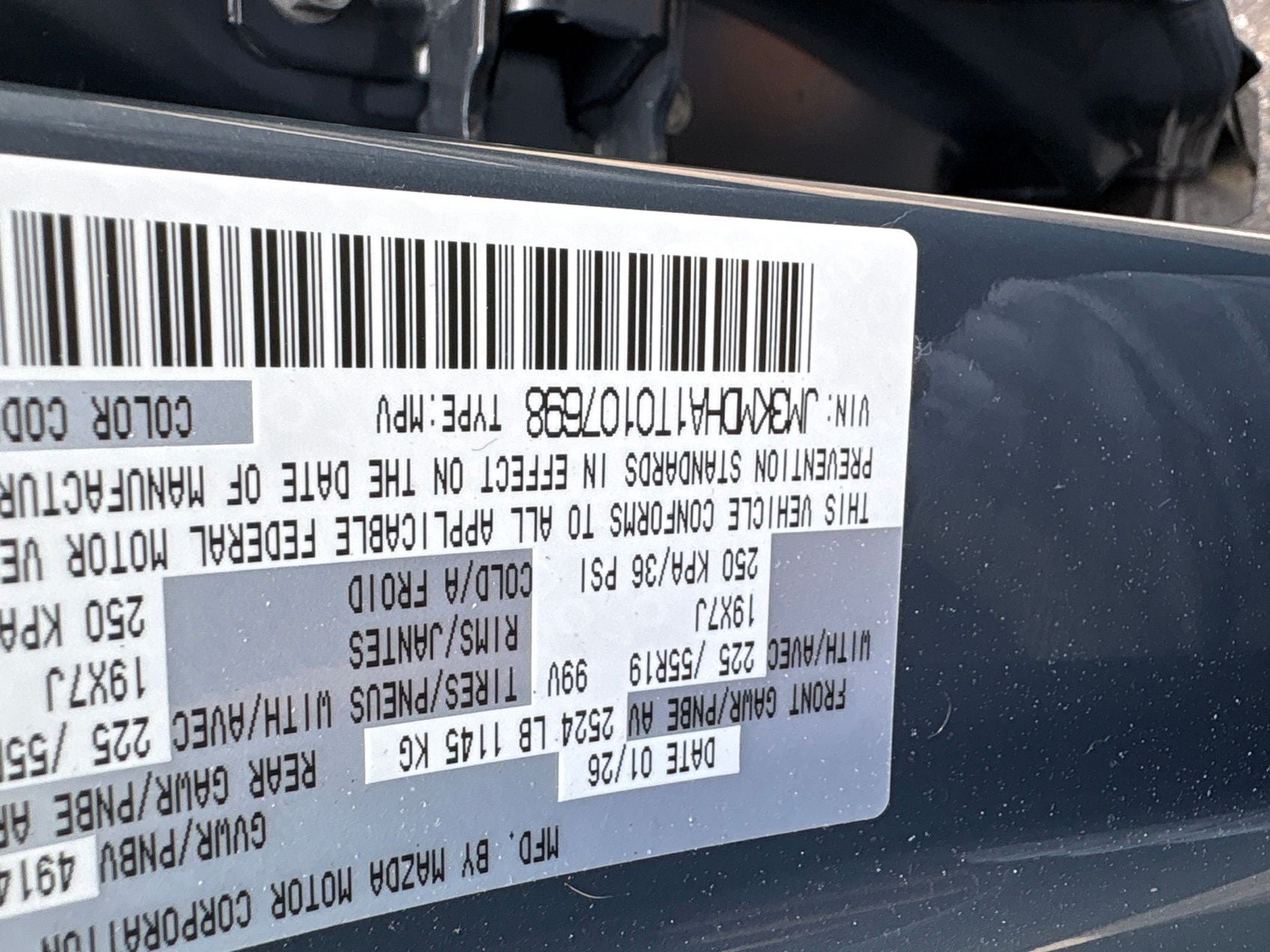 2026 Mazda Mazda CX-5 2.5 S Premium in Polymetal Gray Metallic — front three-quarter view