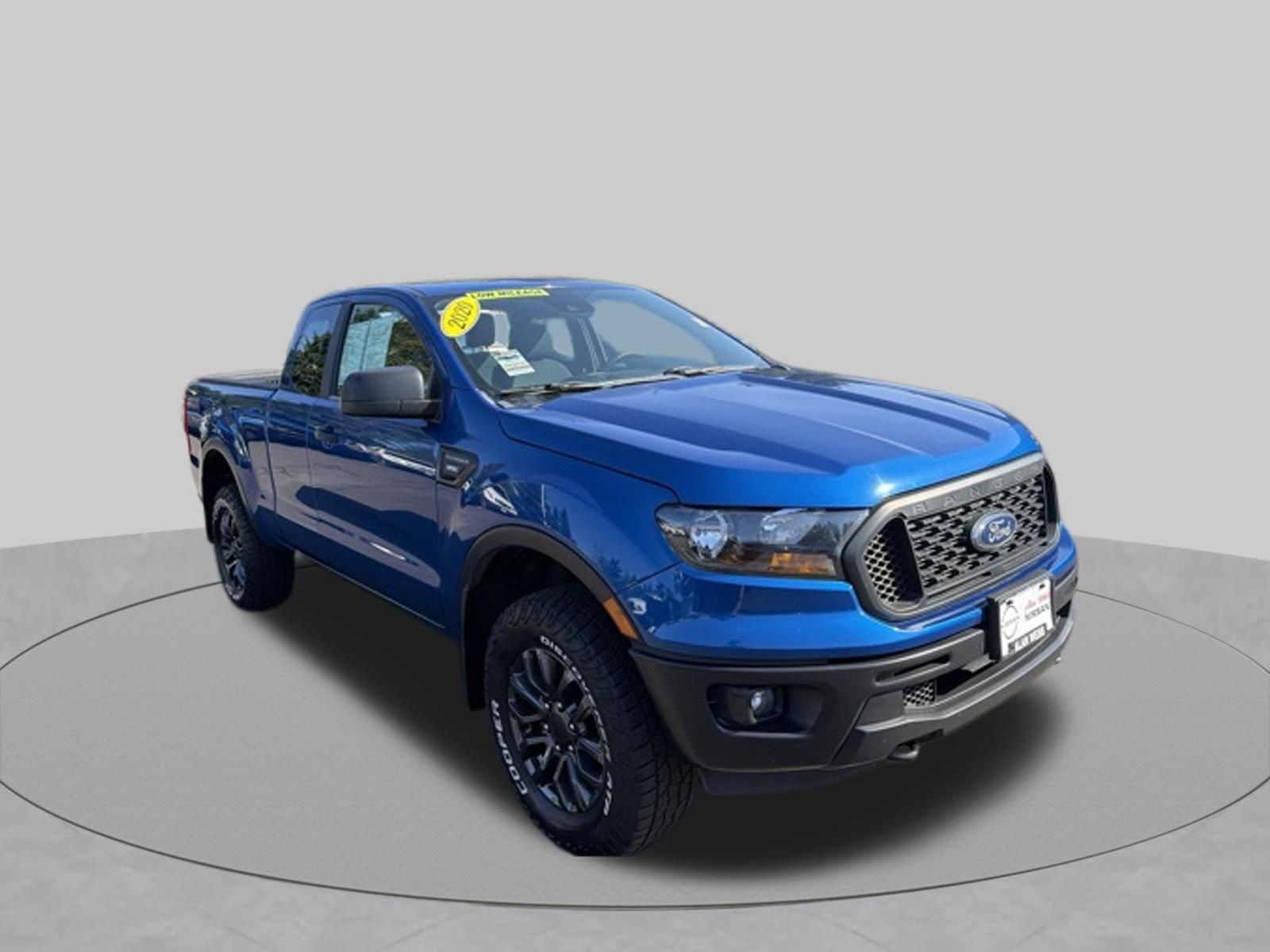 2020 Ford Ranger XL in Lightning Blue Metallic — front three-quarter view