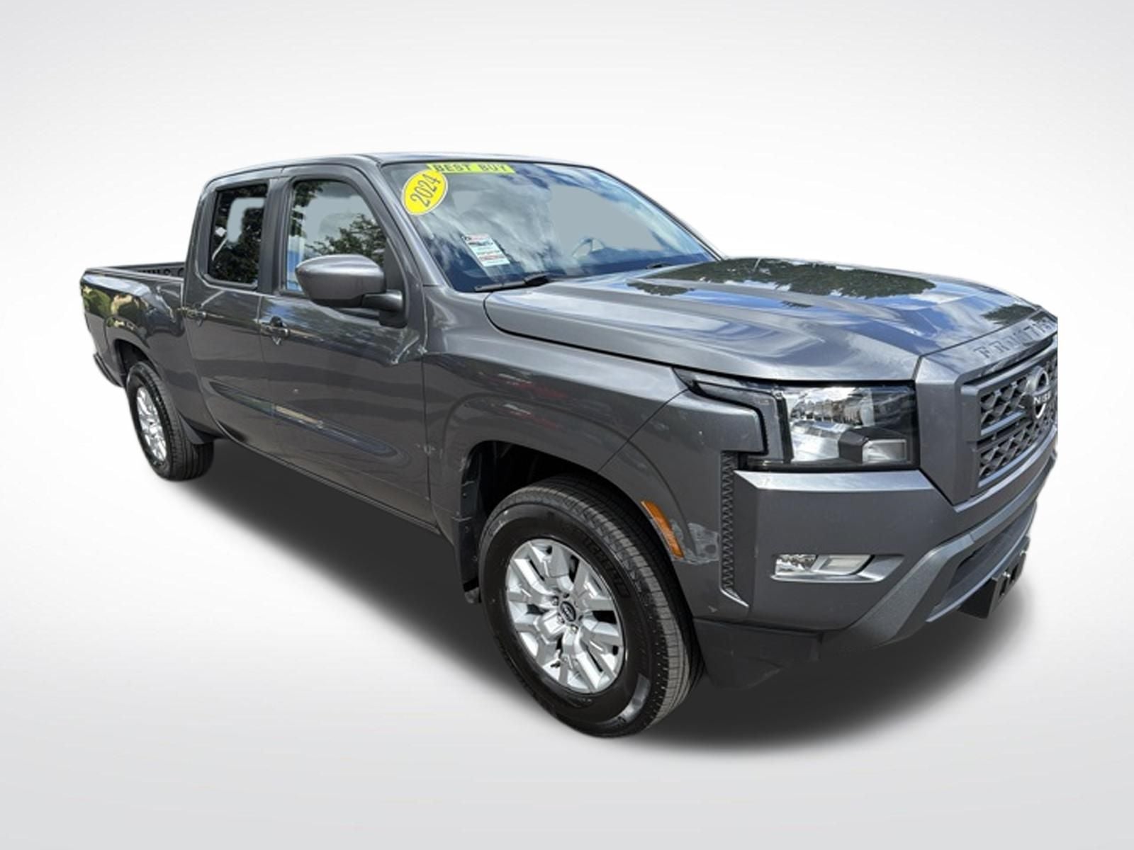2024 Nissan Frontier SV in Gun Metallic — front three-quarter view