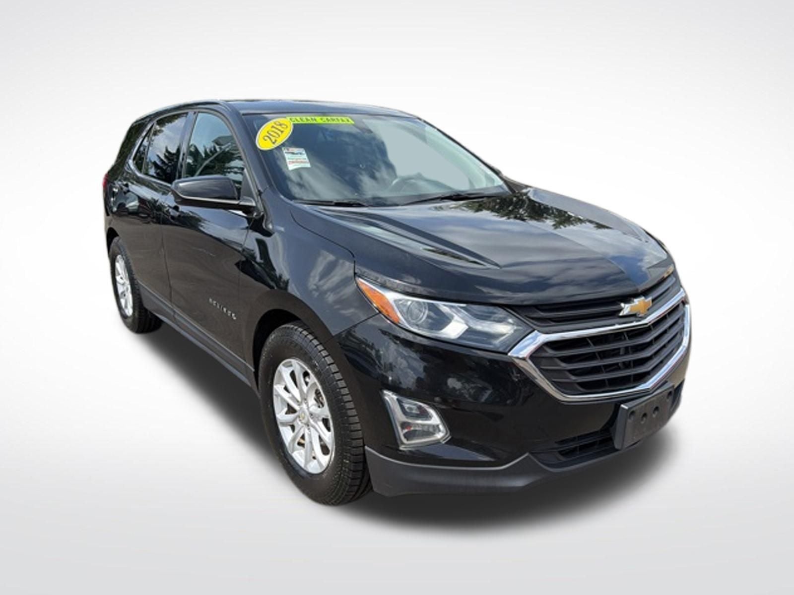 2018 Chevrolet Equinox LT in Mosaic Black Metallic — front three-quarter view