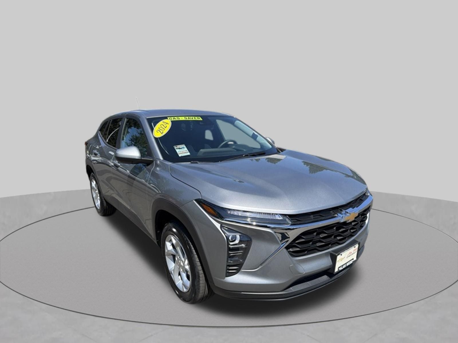 2024 Chevrolet Trax LS in Sterling Gray Metallic — front three-quarter view